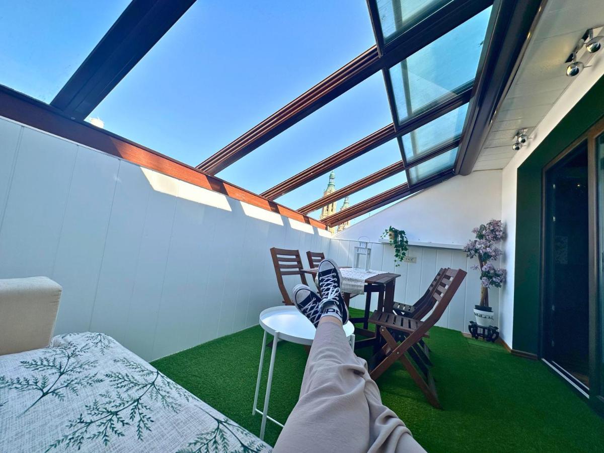 Dos Torres Atico - Solarium Privado En Calle Alfonso I Zaragoza Bagian luar foto